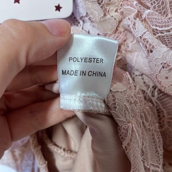 Hello Molly Letters on Love Lace Mini Dress in Pink M NWT - Picture 11 of 14